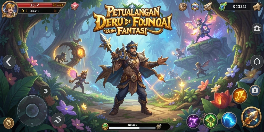 Screenshot gameplay 333V menampilkan aksi petualangan yang seru.