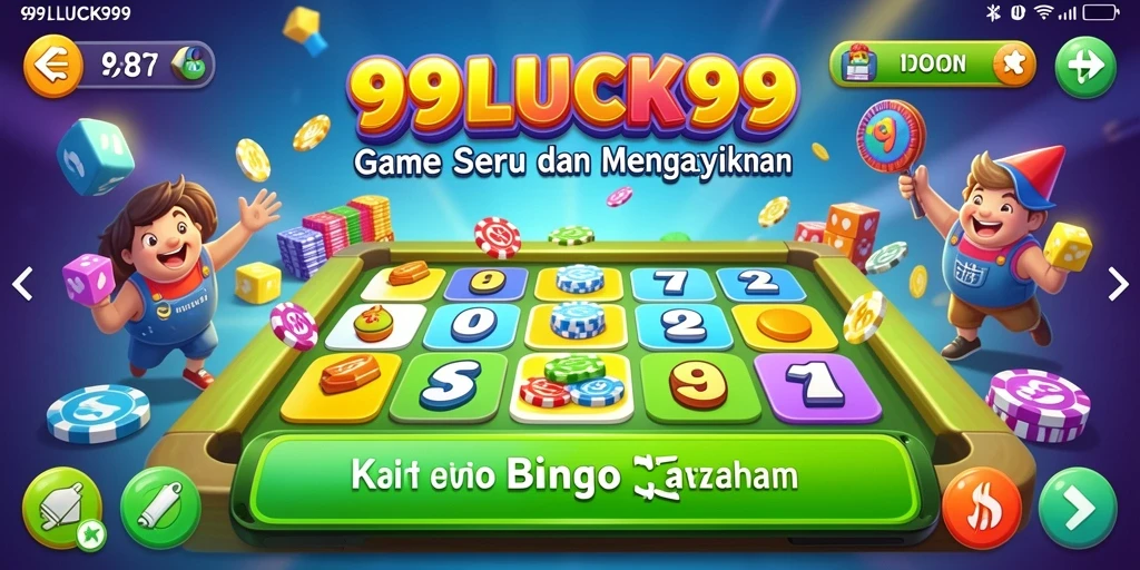 Tampilan gameplay seru dalam aplikasi Bingo 99LUCK99.