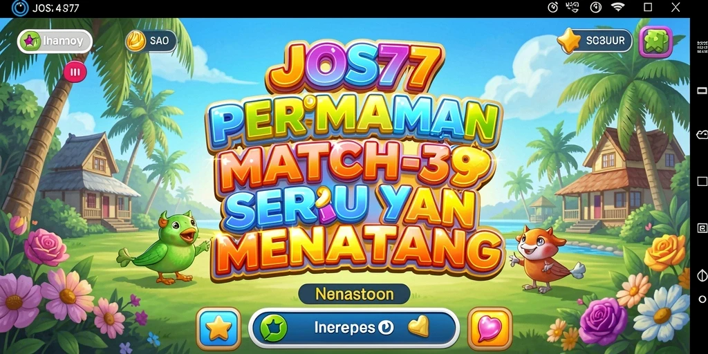 Tangkapan layar gameplay JOS77 yang menunjukkan aksi Match-3 yang seru.
