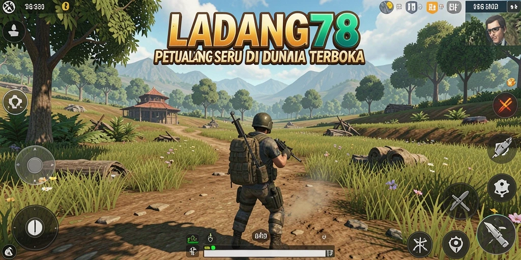 Screenshot gameplay yang menampilkan petualangan mendebarkan di LADANG78.
