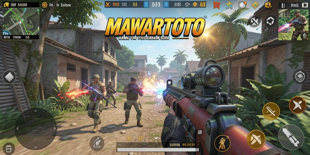 Tampilan gameplay dinamis dalam MAWARTOTO yang penuh aksi.