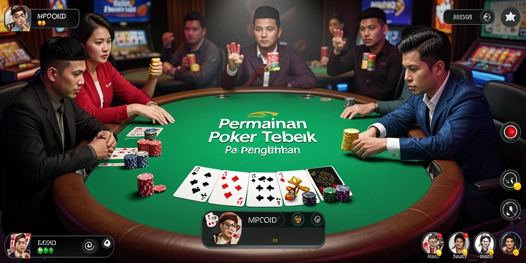 Tampilan utama MPOID saat bermain Poker yang seru dan menegangkan.