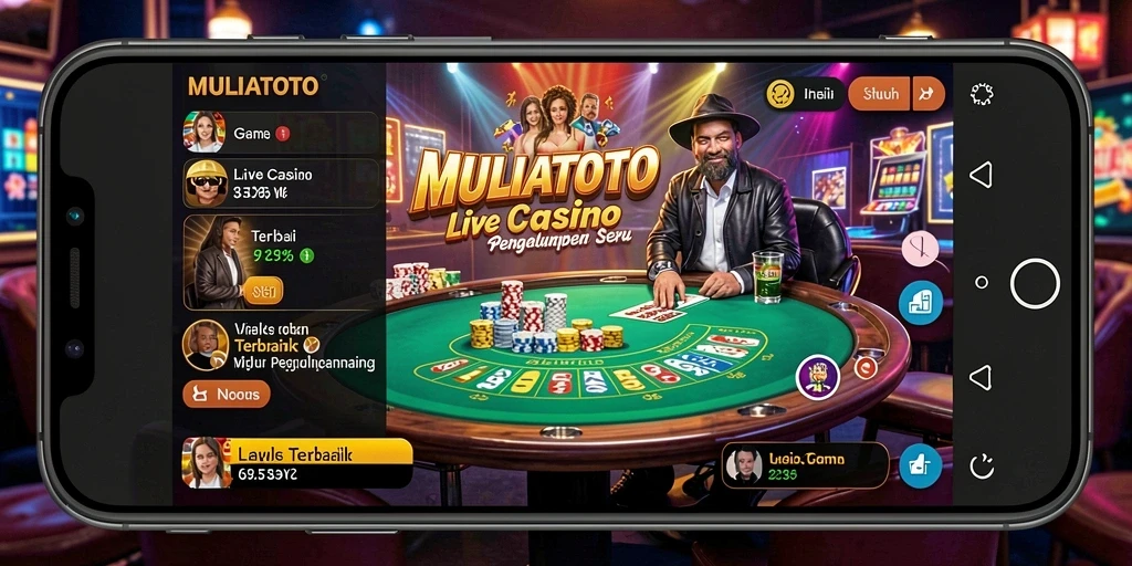 Tampilan gameplay Live Casino di MULIATOTO yang menegangkan.