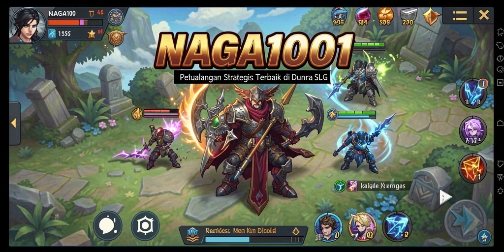 Tangkapan layar NAGA1001 menunjukkan keseruan dalam pertempuran strategis.