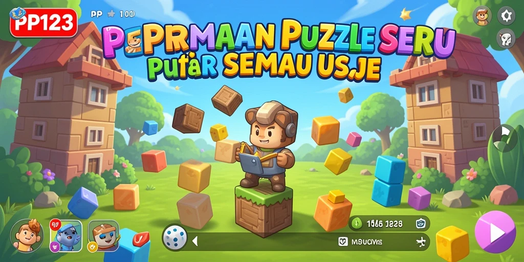Tampilan seru dari gameplay puzzle yang menantang.