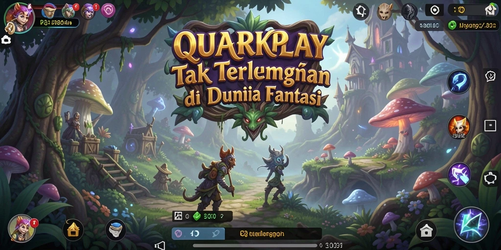 Screenshot menampilkan petualangan mendebarkan dalam QUARKPLAY.