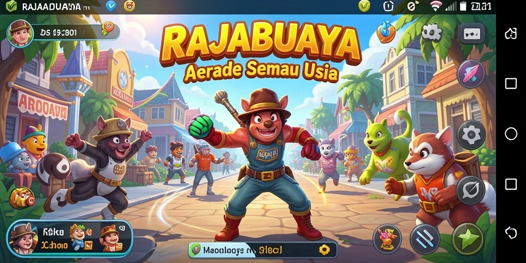Screenshot gameplay RAJABUAYA menampilkan karakter dan level yang menarik.
