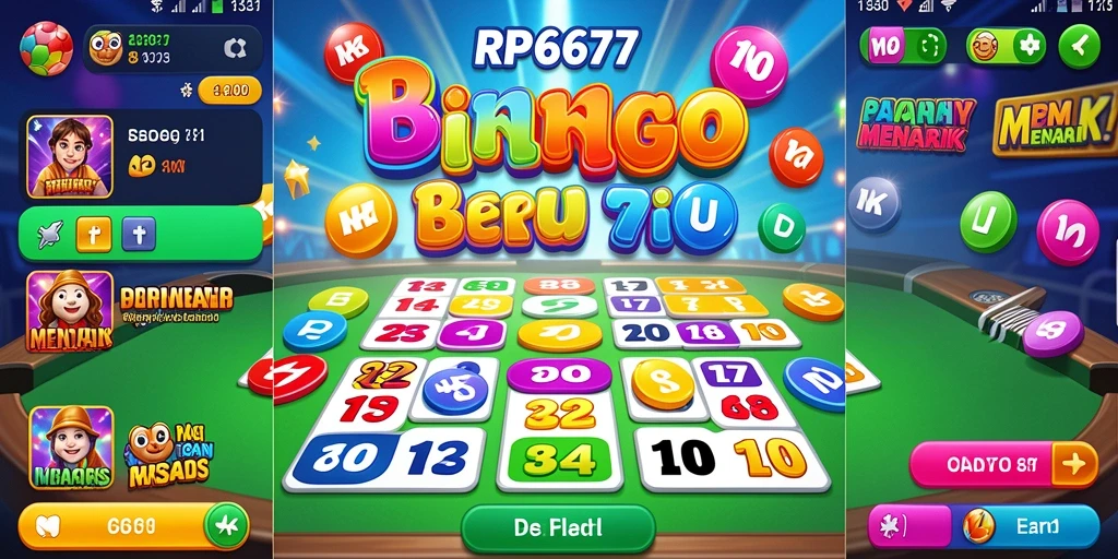 Tampilan gameplay seru di RP6677, nikmati momen Bingo tanpa henti.