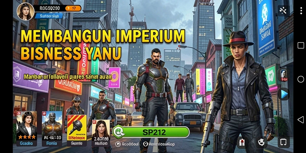 Tampilan menarik dengan momen-momen seru dalam gameplay Tycoon.