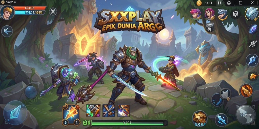 Tangkapan layar utama gameplay SXXPLAY yang menarik dan penuh aksi.