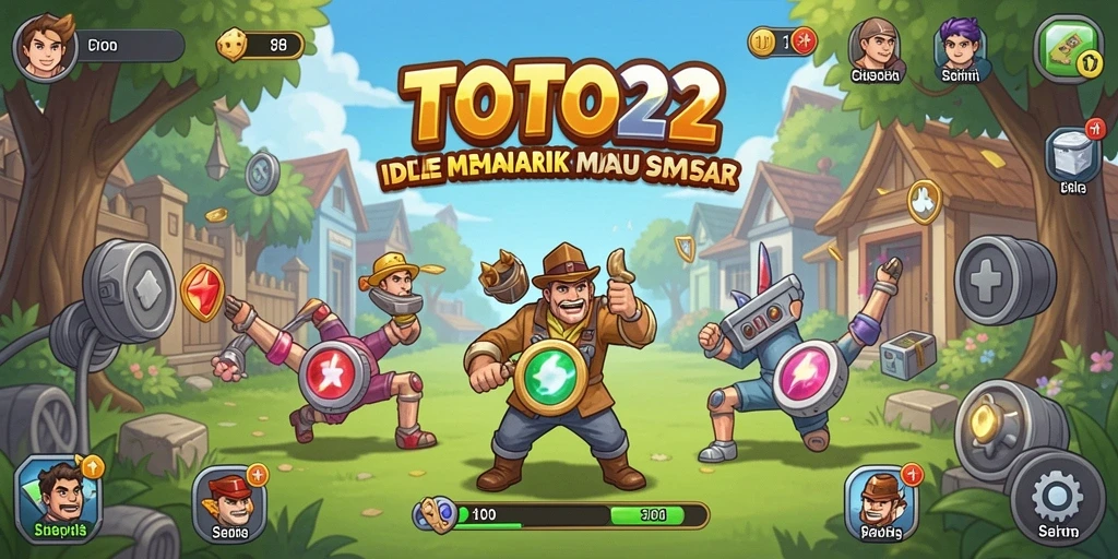 Screenshot gameplay TOTO22 dengan tampilan menarik dan fitur Idle.