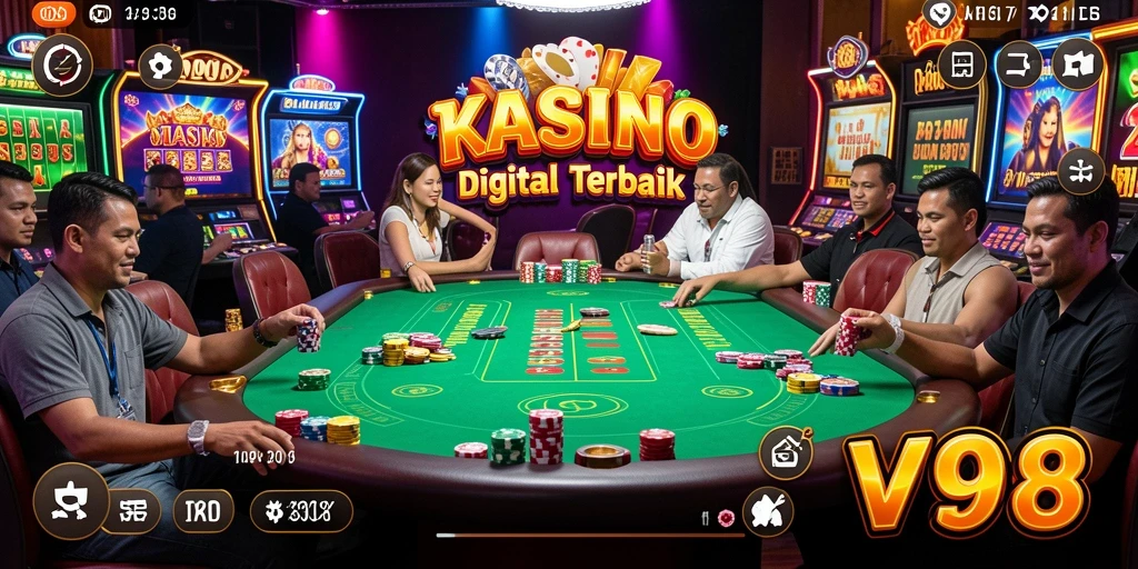 Tampilan gameplay V98 yang menarik dan penuh aksi