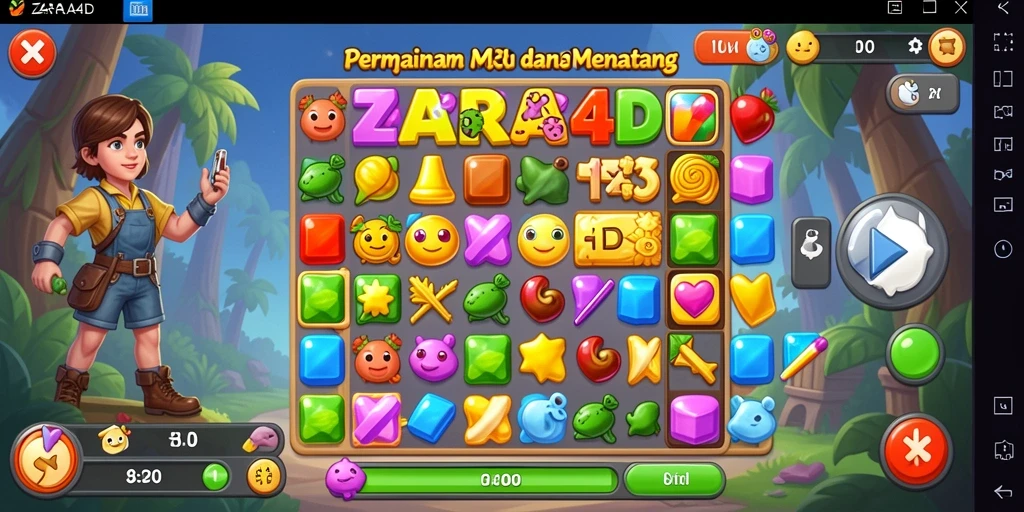 Tampilan gameplay ZARA4D yang menarik dan penuh warna.